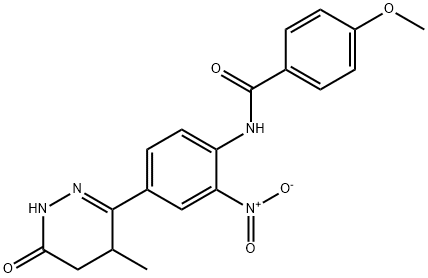 4-methoxy-N-[4-(4-methyl-6-oxo-1,4,5,6-tetrahydropyridazin-3-yl)-2-nitrophenyl]benzamide Structure