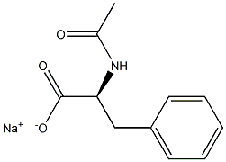 Phenylalanine, N-acetyl-, monosodium salt (9CI) 구조식 이미지