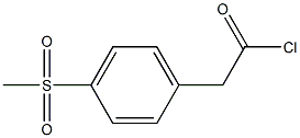 Benzeneacetyl chloride, 4-(methylsulfonyl)- Structure