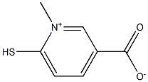 1-methyl-6-sulfanylpyridinium-3-carboxylate 구조식 이미지