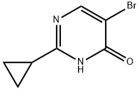 5-Bromo-4-hydroxy-2-(cyclopropyl)pyrimidine Structure