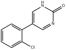 2-Hydroxy-5-(2-chlorophenyl)pyrimidine 구조식 이미지