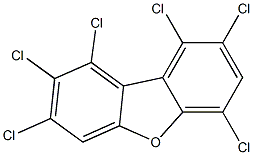 Dibenzofuran,1,2,3,6,8,9-hexachloro- Structure