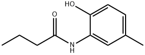 N-(2-hydroxy-5-methylphenyl)butanamide 구조식 이미지