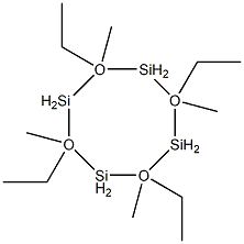2,4,6,8-tetraethyl-2,4,6,8-tetramethylcyclotetrasiloxane Structure