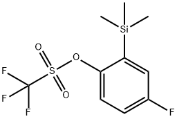 Methanesulfonic acid,trifluoro-,4-fluoro-2-(trimethylsilyl)phenyl ester 구조식 이미지