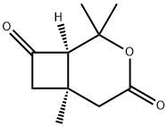 (6R)-2,2,6-trimethyl-3-oxabicyclo[4.2.0]octane-4,8-dione Structure