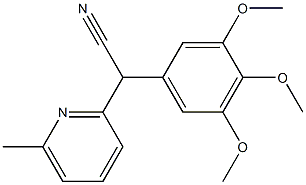 (6-Methyl-pyridin-2-yl)-(3,4,5-trimethoxy-
phenyl)-acetonitrile 구조식 이미지
