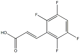 (E)-3-(2,3,5,6-tetrafluorophenyl)acrylic acid 구조식 이미지
