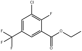 ethyl 3-chloro-2-fluoro-5-(trifluoromethyl)benzoate 구조식 이미지