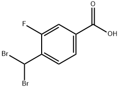 4-(dibromomethyl)-3-fluorobenzoic acid Structure