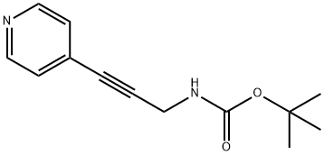 N-BOC-3-(4-PYRIDYL)-2-PROPYN-1-AMINE 구조식 이미지