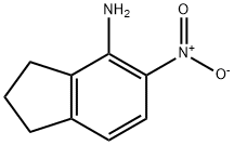2,3-dihydro-5-nitro-1H-inden-4-amine 구조식 이미지