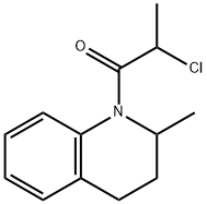 1-Propanone, 2-chloro-1-(3,4-dihydro-2-methyl-1(2H)-quinolinyl)- Structure