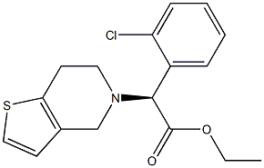 ethyl (S)-2-(2-chlorophenyl)-2-(6,7-dihydrothieno[3,2-c]
pyridin-5(4H)-yl)acetate 구조식 이미지