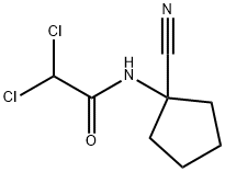 2,2-Dichloro-N-(1-cyano-cyclopentyl)-acetamide 구조식 이미지