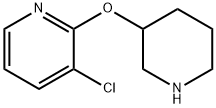 3-chloro-2-(piperidin-3-yloxy)pyridine 구조식 이미지