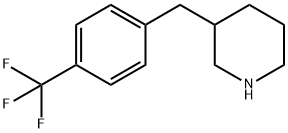 Piperidine, 3-[[4-(trifluoromethyl)phenyl]methyl]- Structure
