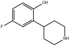 4-fluoro-2-piperidin-4-ylphenol Structure