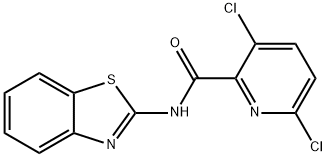 N-(1,3-benzothiazol-2-yl)-3,6-dichloropyridine-2-carboxamide 구조식 이미지