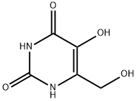 6-(Hydroxymethyl)-5-hydroxyuracil 구조식 이미지