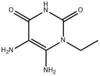 5,6-diamino-1-ethyl-1,2,3,4-tetrahydropyrimidine-2,4-dione 구조식 이미지