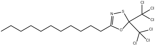 2,2-bis(trichloromethyl)-5-undecyl-1,3,4-oxathiazole Structure