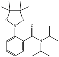 N,N-bis(propan-2-yl)-2-(tetramethyl-1,3,2-dioxaborolan-2-yl)benzamide Structure