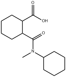 2-{[cyclohexyl(methyl)amino]carbonyl}cyclohexanecarboxylic acid 구조식 이미지
