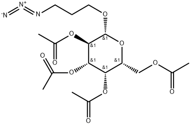 3-Azidopropyl 2,3,4,6-tetra-O-acetyl-b-D-galactopyranoside 구조식 이미지
