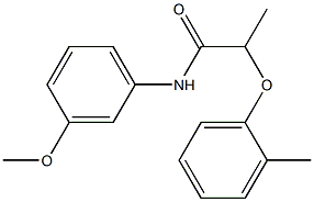 N-(3-methoxyphenyl)-2-(2-methylphenoxy)propanamide 구조식 이미지