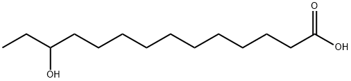 12-hydroxytetradecanoic acid Structure