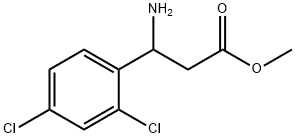 methyl 3-amino-3-(2,4-dichlorophenyl)propanoate 구조식 이미지