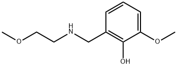 2-methoxy-6-{[(2-methoxyethyl)amino]methyl}phenol 구조식 이미지