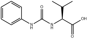 3-methyl-2-[(phenylcarbamoyl)amino]butanoic acid 구조식 이미지