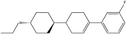 3-Fluor-1-[4-(trans-4-propylcyclohexyl)-1-cyclohexen-1-yl]-benzen Structure