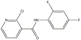 3-Pyridinecarboxamide, 2-chloro-N-(2,4-difluorophenyl)- Structure