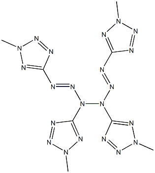 1,3,4,6-tetrakis(2-methyltetrazol-5-yl)-hexaaza-1,5-diene Structure