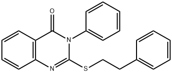 3-phenyl-2-[(2-phenylethyl)sulfanyl]-4(3H)-quinazolinone 구조식 이미지