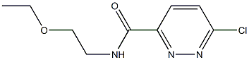 6-Chloro-N-(2-ethoxyethyl)-3-pyridazinecarboxamide Structure