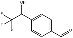 Benzaldehyde, 4-(2,2,2-trifluoro-1-hydroxyethyl)- Structure