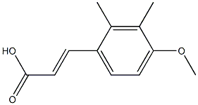 2,3-DIMETHYL-4-METHOXYCINNAMIC ACID Structure