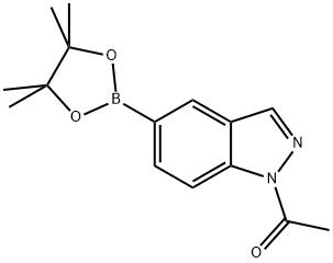 1-(5-(4,4,5,5-tetramethyl-1,3,2-dioxaborolan-2-yl)-1H-indazol-1-yl)ethan-1-one Structure