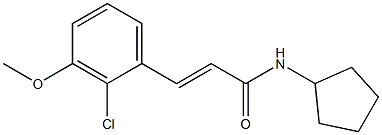 (2E)-3-(2-chloro-3-methoxyphenyl)-N-cyclopentylprop-2-enamide Structure