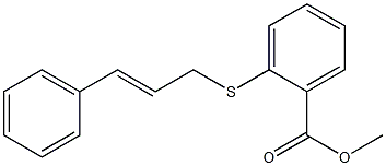 methyl 2-(cinnamylthio)benzoate Structure