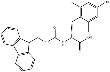 Fmoc-D-2,6-Dimethyltyrosine 구조식 이미지
