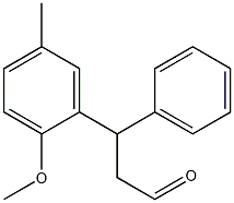 3-(2-methoxy-5-methylphenyl)-3-phenylpropanal Structure