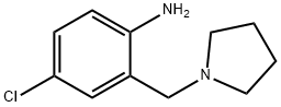 4-Chloro-2-(pyrrolidin-1-ylmethyl)aniline 구조식 이미지