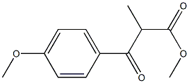 methyl 3-(4-methoxyphenyl)-2-methyl-3-oxopropanoate Structure