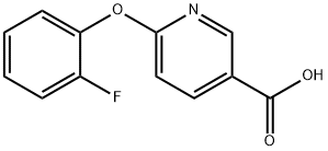 6-(2-fluorophenoxy)pyridine-3-carboxylic acid 구조식 이미지